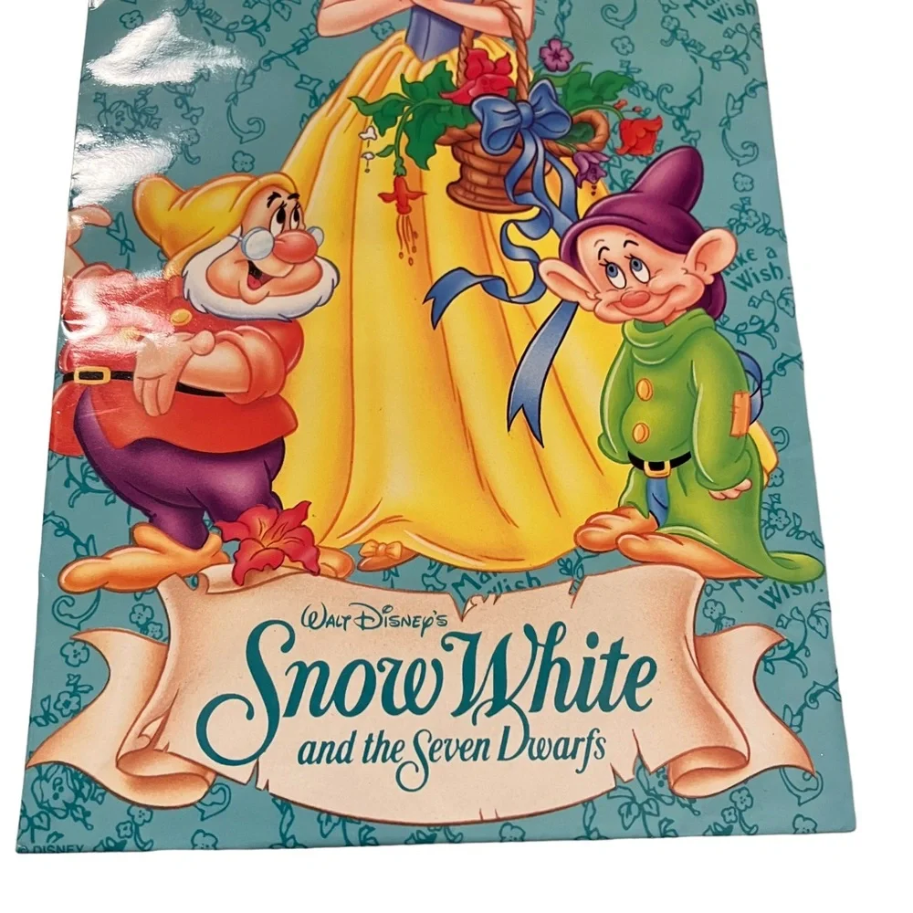 Vintage Disney Snow White & The Seven Dwarfs Gibson Greetings Gift Bag